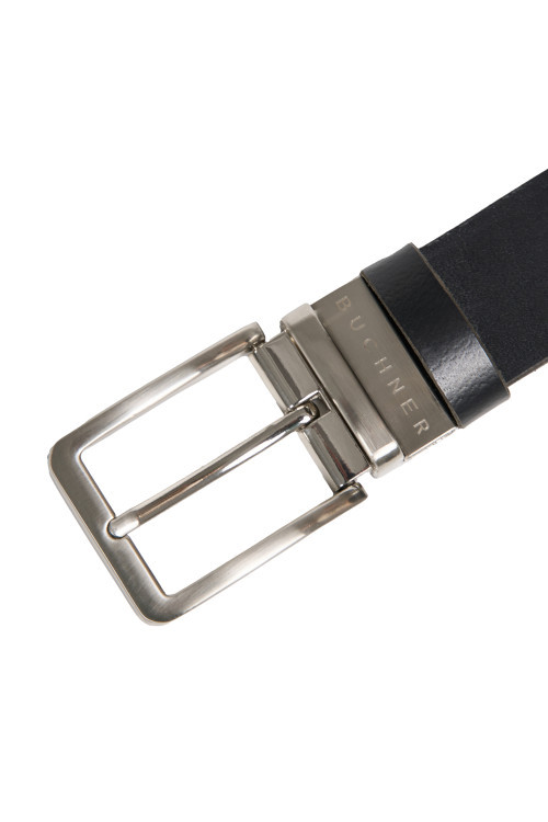 Ремень из итальянской кожи Italian Leather, черный - 3