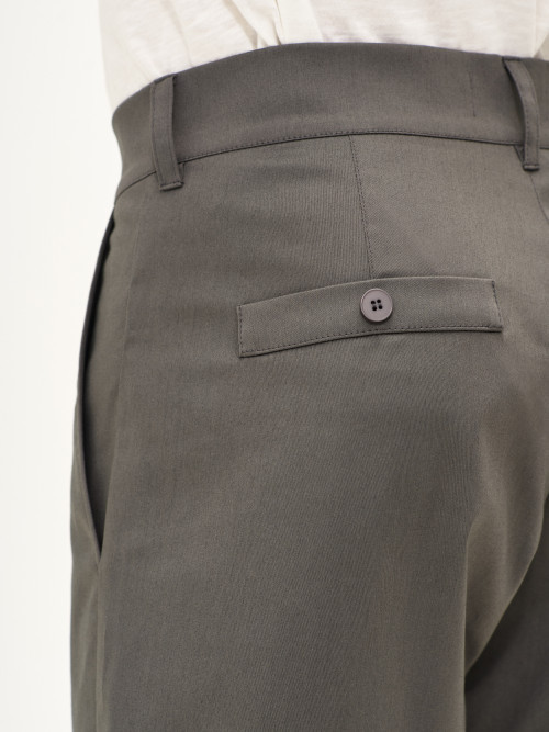 Шорты из хлопка Classic Straight, графит - 5