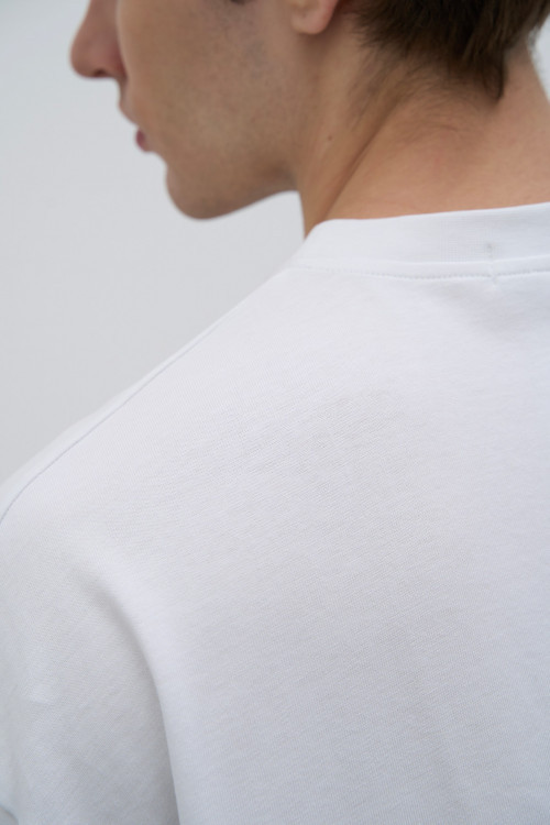 Футболка из хлопка OverSize, белый - 3