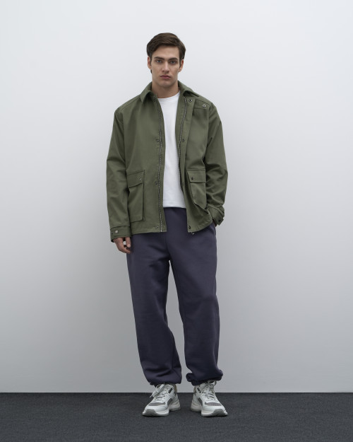 Ветровка-тренч Italian Cotton, хаки - 4