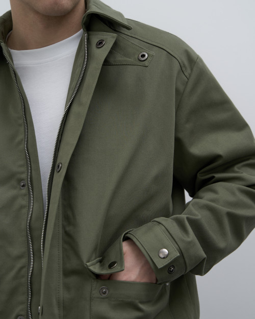 Ветровка-тренч Italian Cotton, хаки - 3