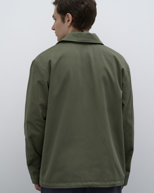 Ветровка-тренч Italian Cotton, хаки - 2
