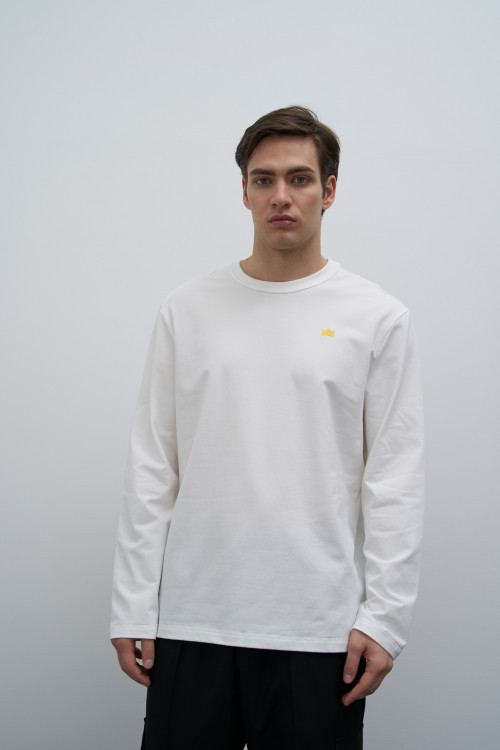Лонгслив Cotton Basic, молочный - 3