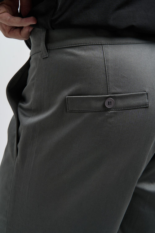 Шорты из хлопка Classic Straight, графит - 3